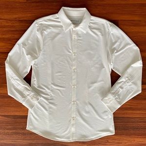 Med Mizzen+Main Spinnaker Herringbone White Shirt